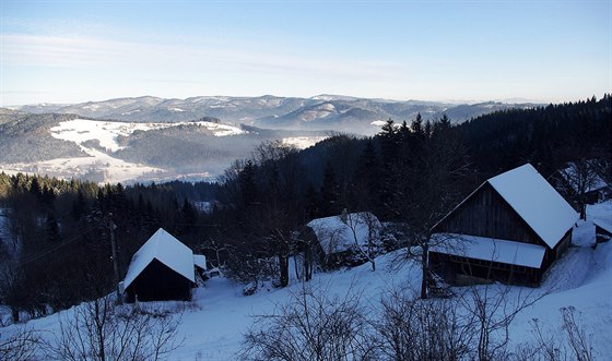 Hebeny Beskyd nad obcí Kora