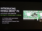 Jednotka Nvidia Drive PX zpracovv obraz a z 12ti kamer, hloubkov neuronov...