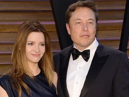 Miliardá Elon Musk a jeho bývalá manelka, hereka Talulah Rileyová