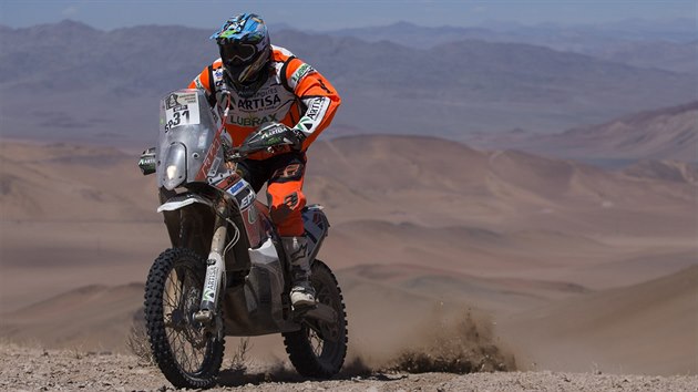Pablo Quintanilla ve 4. etap Rallye Dakar.