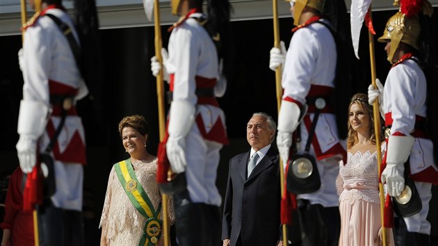 Dilma Rousseffov a brazilsk viceprezident Michel Temer (1. ledna)