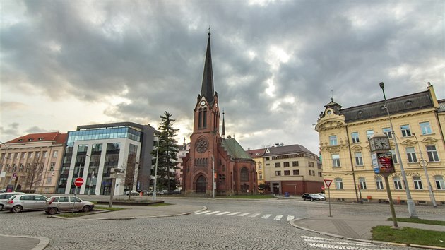 Ukzka vroby videa oputn Olomouce - upraven snmek jinak run tdy Svobody po odstrann jedoucch aut a lid.