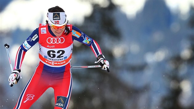 Norsk bkyn Heidi Wengov bhem prologu Tour de Ski.