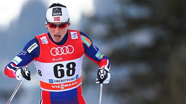 Norsk bkyn Marit Bjrgenov bhem prologu Tour de Ski.