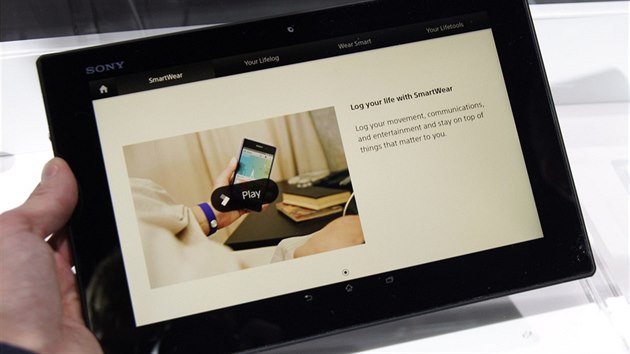 Sony Xperia Z2 tablet na veletrhu MWC v Barcelon