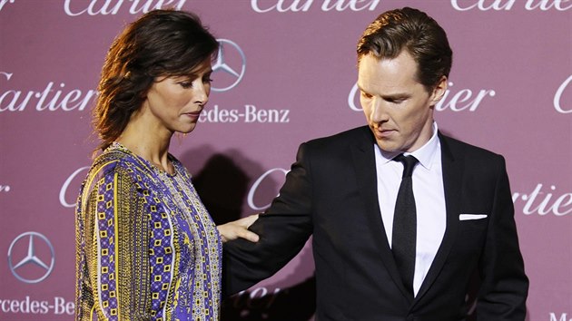 Sophie Hunterov a Benedict Cumberbatch (Palm Springs, 3. ledna 2015)