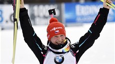 VELKÝ VÝKON, VELKÁ RADOST. Veronika Vítkova slaví vítzství ve sprintu v...