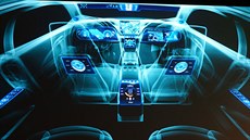 Nvidia Drive CX bude ídit grafiku v celém vozidle. V aut podle pedstavy...