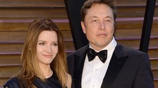 Miliardá Elon Musk a jeho bývalá manelka, hereka Talulah Rileyová