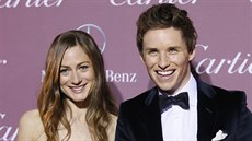 Hannah Bagshawe a Eddie Redmayne (Palm Springs, 3. ledna 2015)