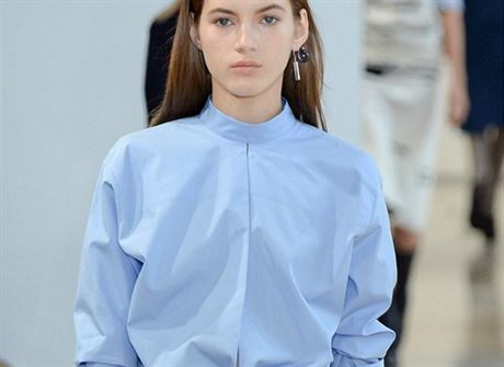 Stroze elegantn bavlna: Jil Sander, kolekce jaro - lto 2015