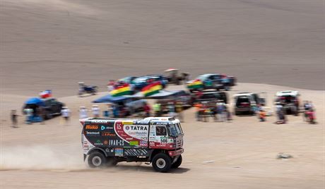 Martin Kolom na tate v osm etap Rallye Dakar