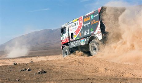 Martin Kolom na tate v osm etap Rallye Dakar