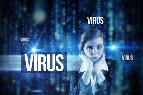 Pozor virus (ilustraní obrázek)