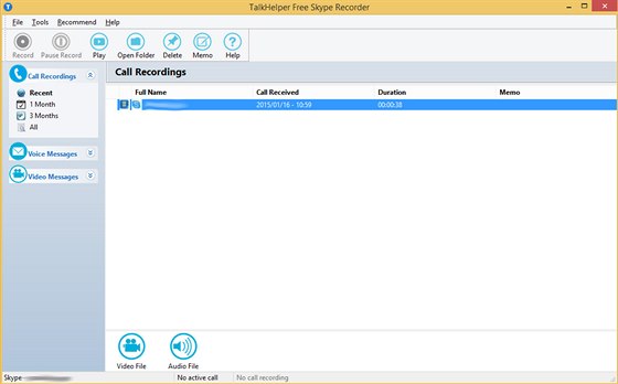 TalkHelper Free Skype Recorder