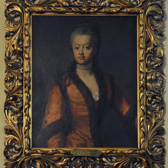 Marie Eleonora Liechtenstein dostala od císae Josefa II. darem smutení...