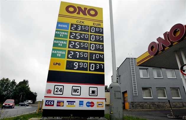 Benzinová stanice Tank Ono na archivním snímku z roku 2009. Benzinová stanice Tank Ono na archivním snímku z roku 2009.