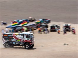 Martin Kolom na tate v osm etap Rallye Dakar