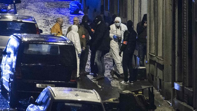 Zsah policie v belgickm Verviers. (15. ledna 2014)