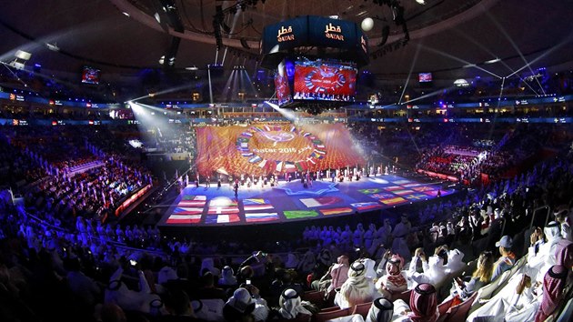 Slavnostní zahájení svtového ampionátu házenká v katarském Dauhá bylo...