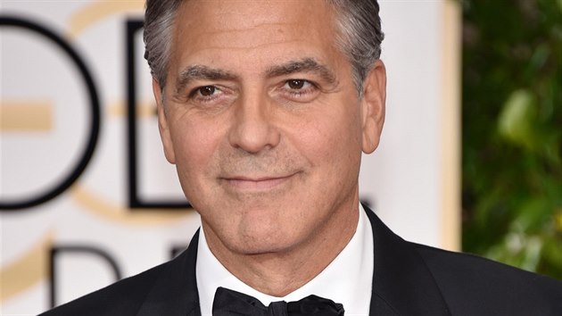 George Clooney na Zlatch glbech (Beverly Hills, 11. ledna 2015)