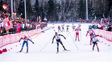 Veronika Vítková dkuje za své úspchy také lyím. A samozejm i svým servismanm.