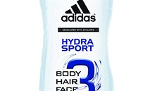 Hydrataní sprchový gel, ampon a mycí gel na tvá v jednom, adidas Hydra...