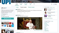 Hackeři napadli twitterový účet agentury UPI (16. ledna 2015). Hackeři napadli twitterový účet agentury UPI (16. ledna 2015).
