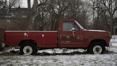 Pick-up Ford F-250 v oputné ásti Detroitu