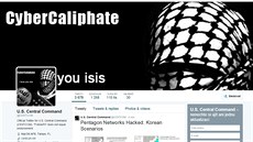 Napadený twitterový účet Ústředního velení USA (12. ledna 2014) Napadený twitterový účet Ústředního velení USA (12. ledna 2014)