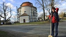 Nakloněný kříž na kostele svatého Jana Nepomuckého v Litohoři na Třebíčsku už... Nakloněný kříž na kostele svatého Jana Nepomuckého v Litohoři na Třebíčsku už...