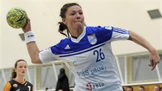 Házenkářka Veselí Petra Štetáková při střelbě. Házenkářka Veselí Petra Štetáková při střelbě.