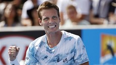 TOHLE VYŠLO. Tomáš Berdych v prvním kole Australian Open. TOHLE VYŠLO. Tomáš Berdych v prvním kole Australian Open.