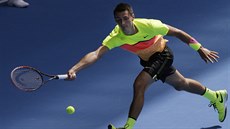 STIHNU TO. Bernard Tomic v prvním kole Australian Open.