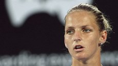 Karolína Plíková se raduje po povedeném úderu ve finále turnaje v Sydney.