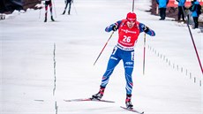 HURÁ DO CÍLE. Michal Šlesingr finišuje při sprintu v Oberhofu. HURÁ DO CÍLE. Michal Šlesingr finišuje při sprintu v Oberhofu.