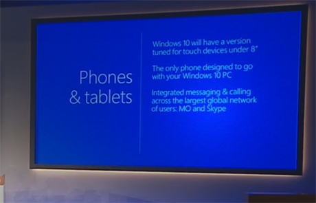 Windows 10 budou mít verzi pro malá zaízení.