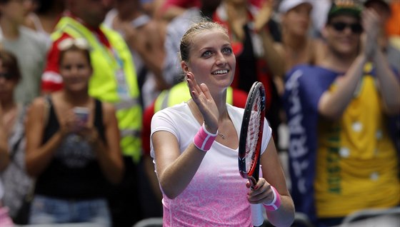 SPOKOJENÝ ÚSMV. Petra Kvitová v prvním kole Australian Open.