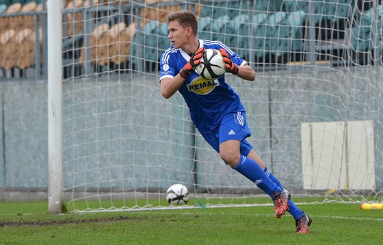 TALENTOVANÝ GÓLMAN. V dresu Bohemians se pedstavil 19letý branká Petr Doekal.