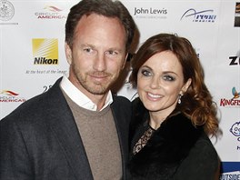 Christian Horner a Geri Halliwellová (Londýn, 16. ledna 2015)