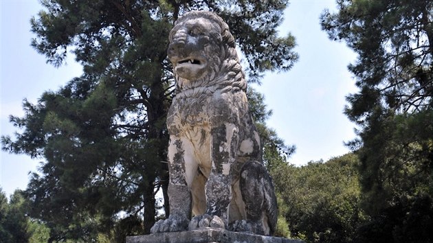 Lev se vtinou umisoval do mst, kde se odehrla vznamn bitva. V okol Amfipolis vak k niemu takovmu nedolo, archeologov proto usuzuj, e lev oznauje hrobku vznamnho generla z doby Alexandra Velikho. Samotn socha m 5,3 metr, dohromady s podstavcem m monument 15,84 metr.