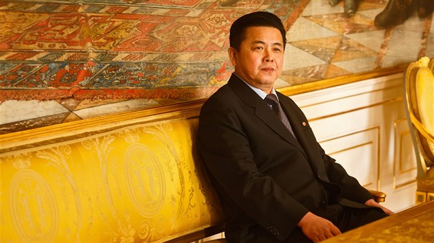 Nov velvyslanec KLDR Kim Pchjong-il (29. ledna 2015)