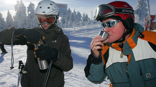 Nejve poloen krunohorsk skiarel na Klnovci