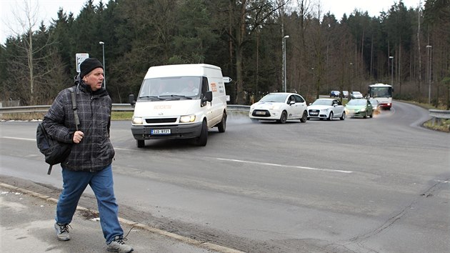 Kolony aut, kter se po skonen smn vytvo v jihlavsk prmyslov zn u Pvova.