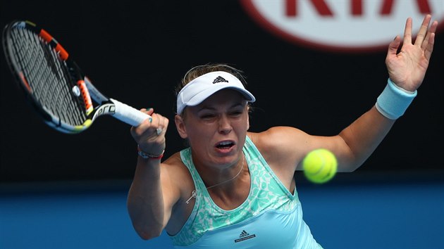 BOJ. Caroline Wozniack v prvnm kole Australian Open.