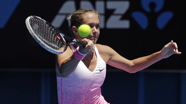 STHM. Klra Koukalov ve druhm kole Australian Open.