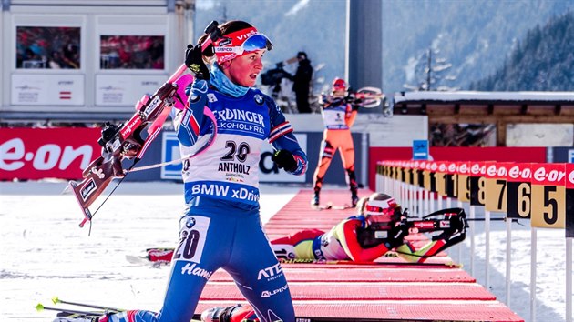 Veronika Vtkov na stelnici v italsk Anterselv.