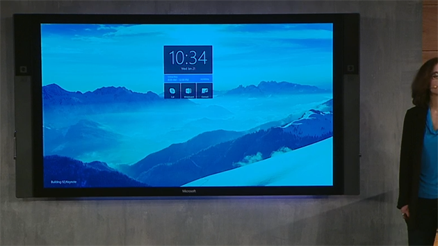 Hlavní obrazovka Microsoft Surface Hub