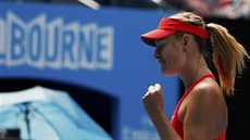 Spokojená Maria arapovová si vychutnává postup do finále Australian Open.