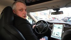 Tesla P85 Performance náměstka ústeckého primátora Martina Hausenblase Tesla P85 Performance náměstka ústeckého primátora Martina Hausenblase